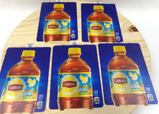 Dixie Narco Lipton Tea Lemon Vending Machine Labels 276E 501E HVV 20oz Lot of 5