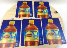Dixie Narco Lipton Tea Lemon Vending Machine Labels 276E 501E HVV 20oz Lot of 5