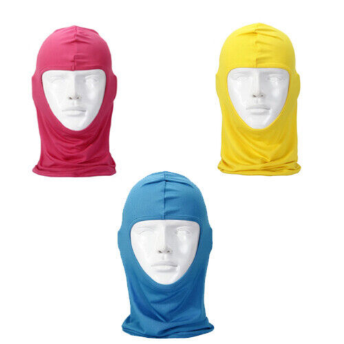 PAQUETES de 3 mascarillas faciales completas de pasamontañas protector solar protección UV forro de casco hombres mujeres - Imagen 28 de 32