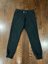 Girls Kids H M Black Cotton Sweatpants Sweat Pants Joggers Size 10-11