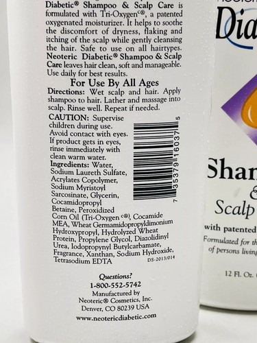 2 shampoo neoterici e cura del cuoio capelluto 12 oz sigillati all'interno di flaconi graffiati - Foto 2 di 2