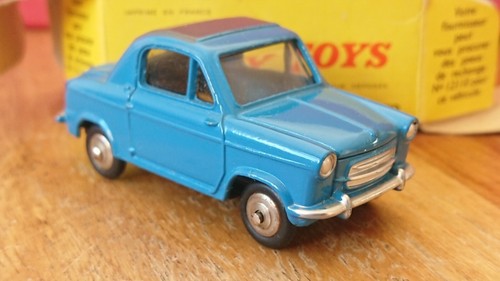 Dinky Toys 529 2CV Vespa 400 Blue with Black Roof Boxed - Picture 7 of 15