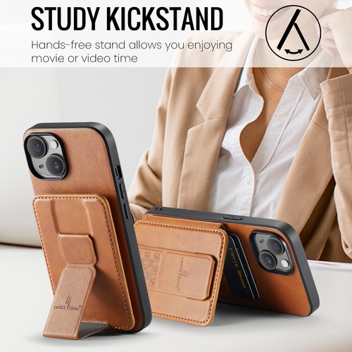 For iPhone 16e 16 Pro Max 15 14 13 12 11 Wallet RFID Blocking Case with Strap - Picture 6 of 44
