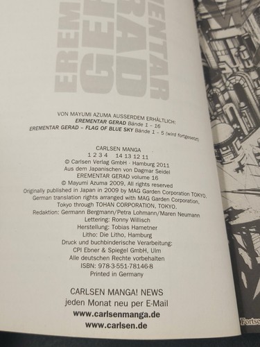 Erementar Gerad Manga Band 1-17  Einzelbände auswählen Deutsch - Bild 107 von 114