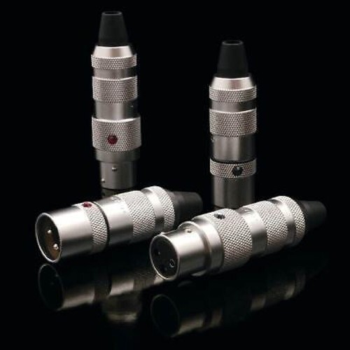 OYAIDE FOCUS 1 XLR Plug Adapter Connector 4pcs Color Brass - Picture 20 of 24