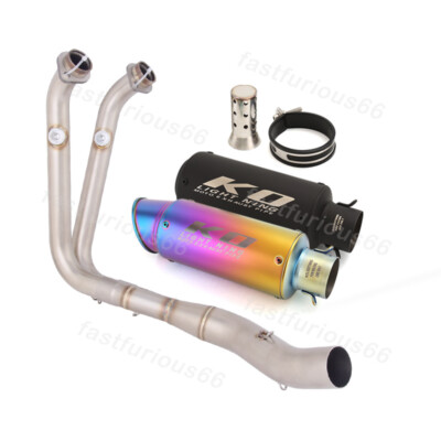 51MM For CF-Moto 450SR-S 2023-2026 Steel Muffler Header Link Pipe Exhaust System