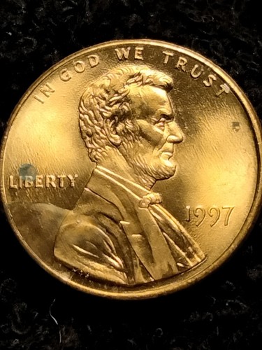 Bu 1997 P Lincoln Memorial Cent Strike Thru Misaligned Die Errors  - Picture 2 of 6