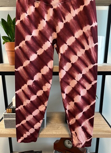Victoria's Secret PINK Active High Rise Tie Dye Rib Ankle Legging, Large - Picture 3 of 9