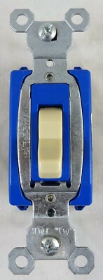 Pass & Seymour CS15AC3-I 3-Way Heavy Duty Toggle Switch, 120/277VAC, 15A