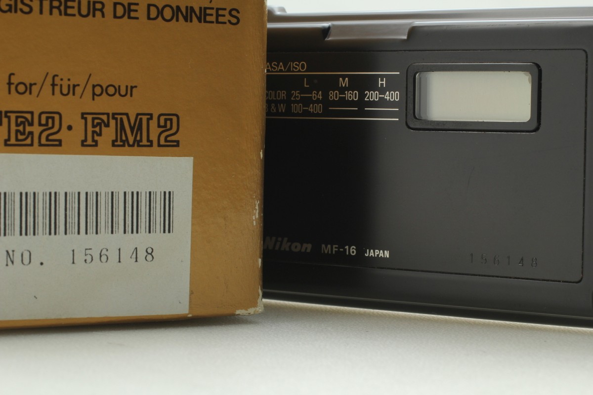 Nikon FM3A/FM2/FA/FE2用データバックMF-16 Nikon MF-16 Data Back - NIKON-FILM