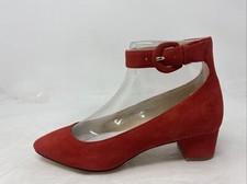 Nine West Women’s Brianyah Suede Dress Pumps Red, 5.5 Medium US