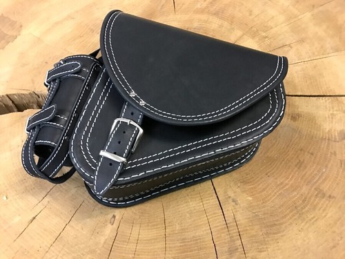 Schwingentasche Weiß EDITION passend für Harley Modelle Softail Fat Bob FatBoy - Bild 6 von 10