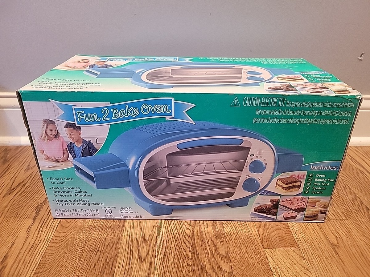 Fun Bake Electric Play Oven, Pan and Accessories, Blue, Unisex