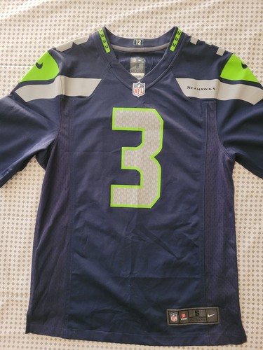 Seattle Seahawks Russell Wilson #3 Nike On Field Jersey Men's Sm Sewn Graphics - Picture 2 of 5