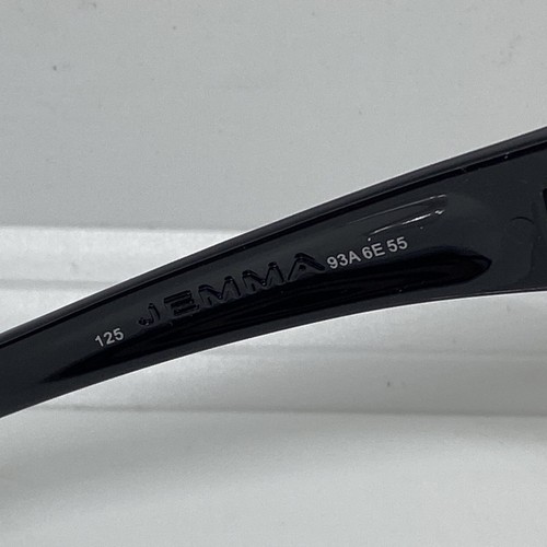 Carrera Sport Sunglasses Jemma 93A Shiny Black Wrap Frames Gray Lens 55-16-125 - Picture 9 of 12