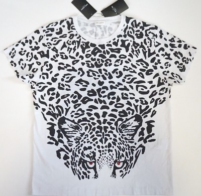 Tシャツ・カットソー SAINT LAURENT LEOPARD PRINTED KNIT TOP $590 🆕️ SAINT LAURENT Paris Animal Leopard Printed 100