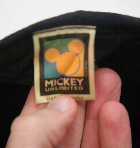 Mickey Mouse Unlimited Blue Solid Strap Back Adult Baseball Hat Brown Cap X14 - Picture 5 of 6