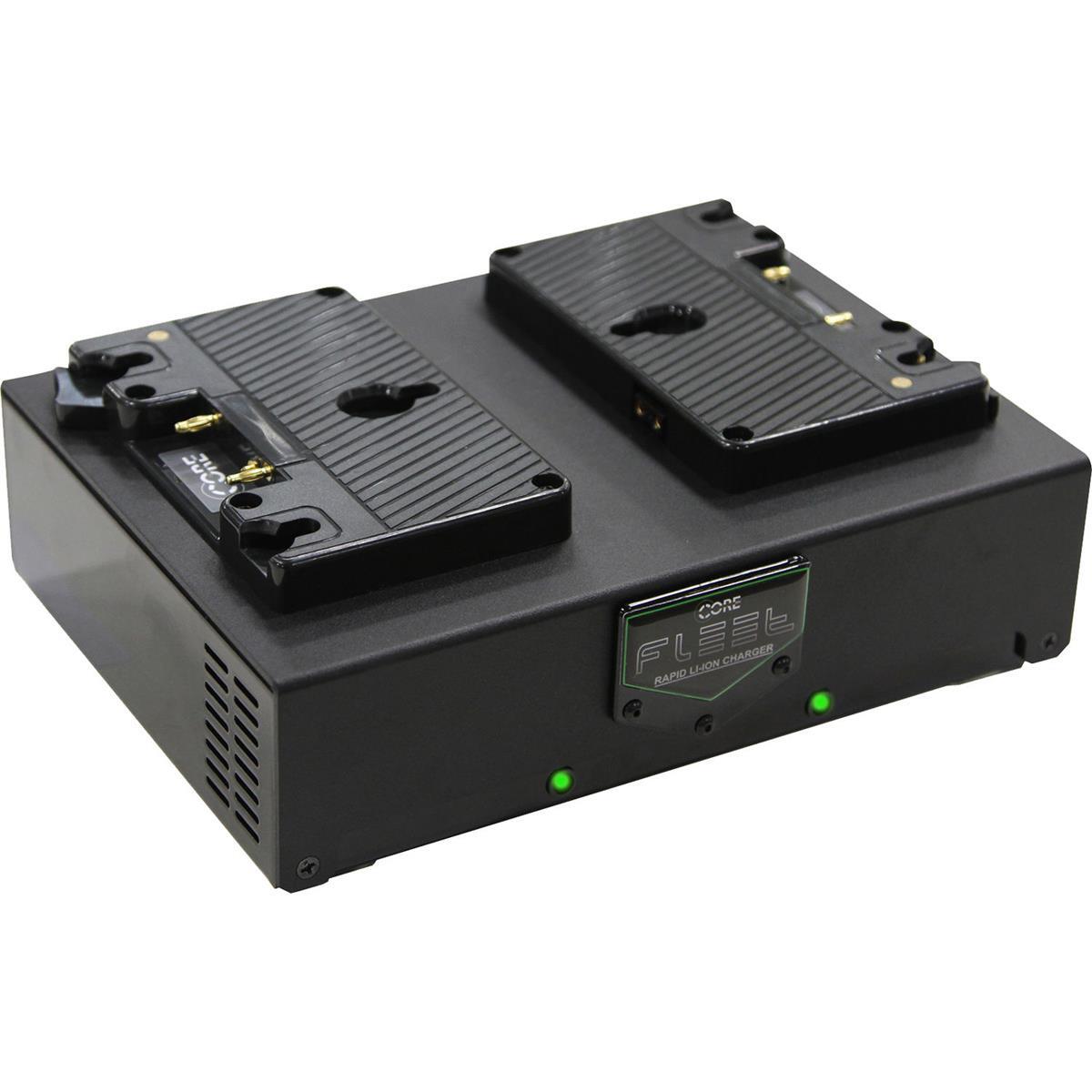 Двухпозиционное зарядное устройство Core SWX Fleet D2A, золотое крепление #FLEET-D2A