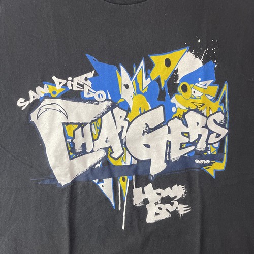 San Diego Chargers Shirt Men Extra Large Graffiti Football Reebok Streetwear NFL - Picture 5 of 12