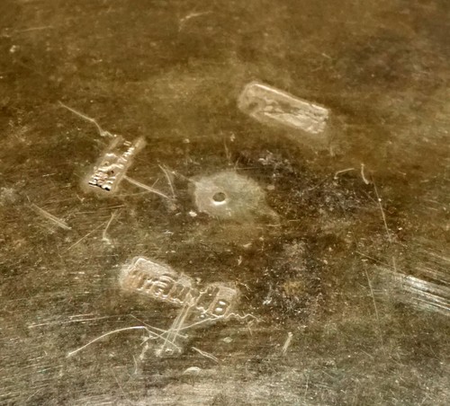 Vintage südostasiatische Silberlegierung tiefe Schale mit Reliefmotiven & Markierungen (UVi) #7 - Bild 11 von 15