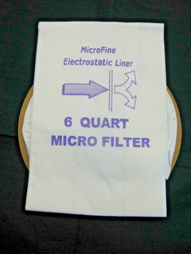 6 Quart Papier Vakuumbeutel passend für Carpet Pro Rucksack Staubsauger 10 Stück - Bild 2 von 2