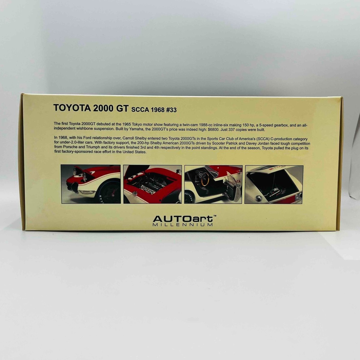 AUTOart 1/18 TOYOTA 2000GT SCCA 1968 #33 | eBay