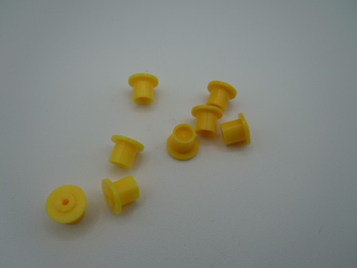 AURORA YELLOW TJET TRUCK REAR DUALLY WHEELS ~ 8 PC ~ NEW REPRO - Picture 1 of 4