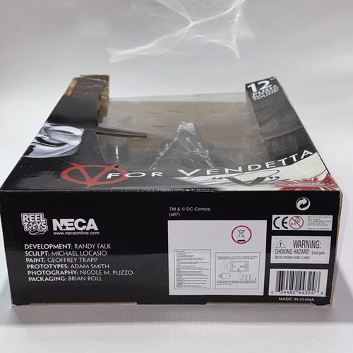 Mulinello 12" V PER VENDETTA 2007 NECA giocattoli firmato David Lloyd SCATOLA DANNEGGIATA - Foto 16 di 18