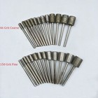 3mm-12mm Diamond Burr Grinding Head Bit 1/8'' Shank For Dremel Rotary Cylinder