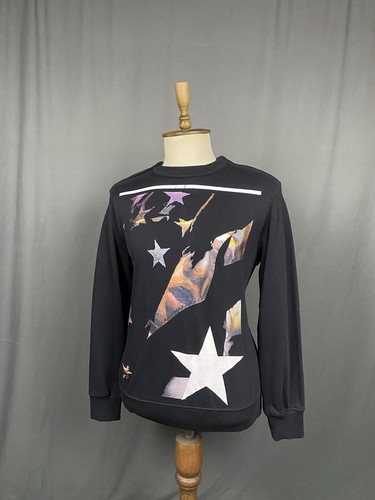 Givenchy Stars Authentic Men's Black Crewneck Sweater Size S - Picture 4 of 11