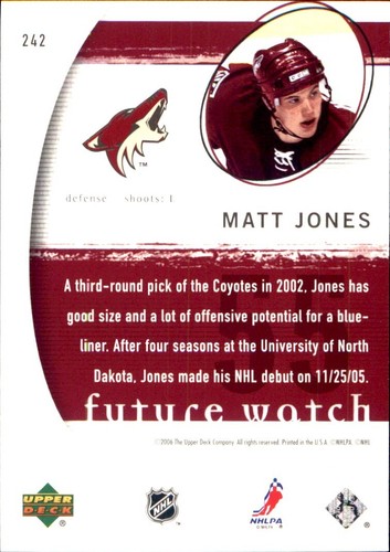 2005-06 SP authentiques SPs SĂRIE #'d RCs STARS đ„
CARTES DE HOCKEY LNH đ„
AU CHOIX - Photo 58 sur 94