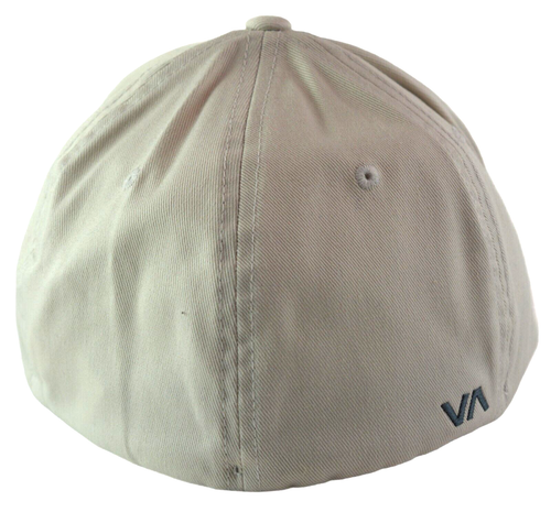 Gorra RVCA Sólida Flex Crema Caqui Claro Ajuste Elástico L/XL - Imagen 5 de 8