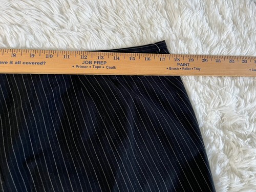 Apostrophe Skirt Size 16 Knee Length Stretch Lined Black Striped Trumpet - Picture 6 of 11