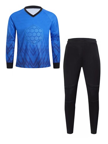 Boys Set Workout Outfits Activities Jersey Quick-drying Activewear Goalkeeper - Picture 8 of 51