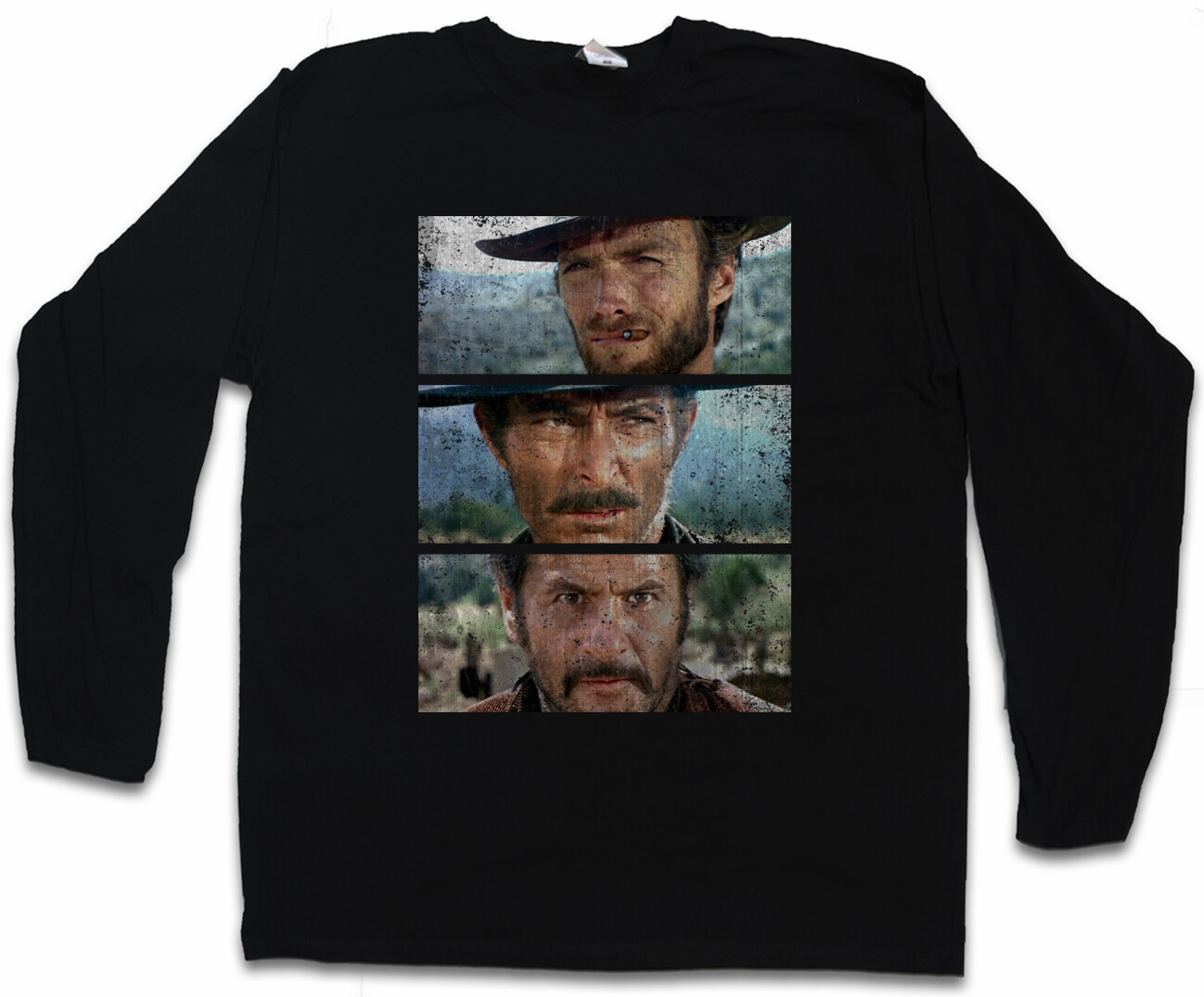 ALTRA T SHIRT THE GOOD THE BAD AND THE UGLY LANGARM Italo Western Cowboy Clint