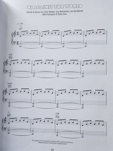 Coldplay Myloxyloto Sheet Music Book For Piano Guitar Vocal - Picture 13 of 22