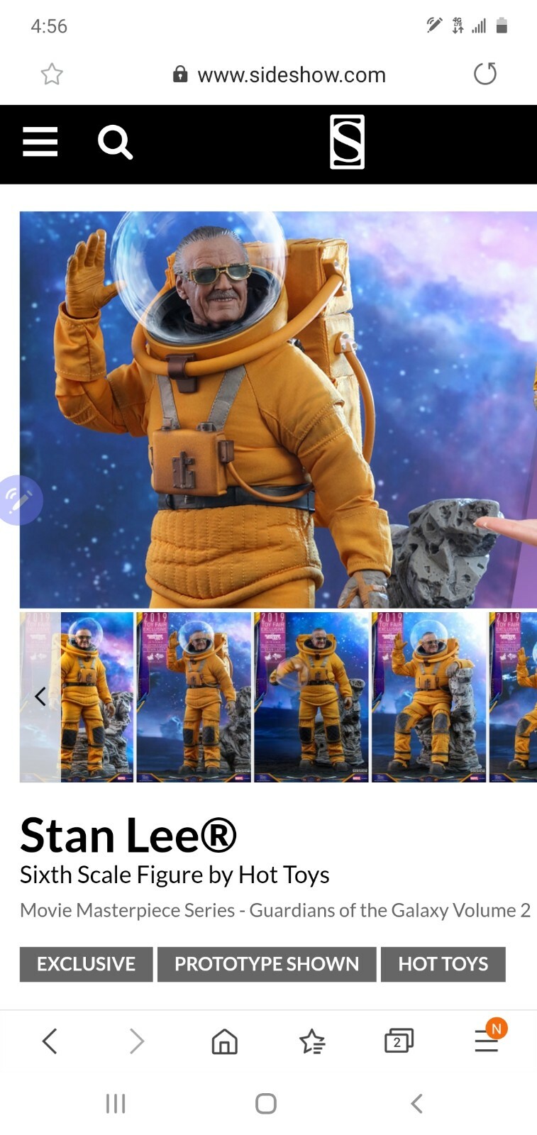 hot toys stan lee guardians of the galaxy