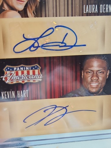 LAURA DERN & KEVIN HART 2015 Panini Americana BIG SCREEN Dual AUTOGRAPH #d 98/99 - Bild 4 von 4