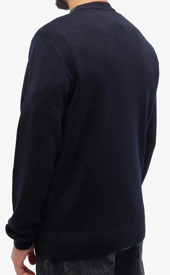 FRED PERRY LAUREL WREATH CREW JUMPER K6516 608 NAVY NEW WITH TAGS SIZE M - Image 3 of 4