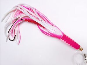 PINK//PURPLE 12/" RIGGED GREEN MACHINE STYLE LURE TROLLING TUNA MARLIN