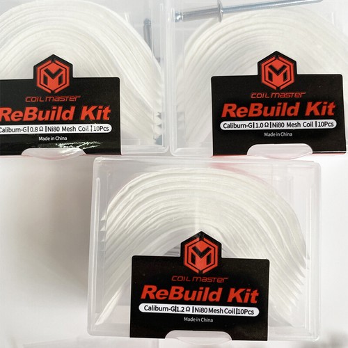 DIY Rebuild Kit for CaliburnG 0.8/1.0/1.2ohm Mesh Coil Replacement T