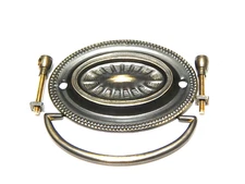 Hepplewhite Drawer Pulls Stamped Brass Antique Brass Finish