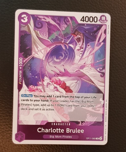 Charlotte Brulee OP11-069 A Fist of Divine Speed One Piece Card - Picture 2 of 5