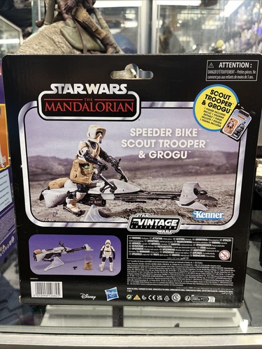Star Wars The Mandalorian Speeder Bike, Scout Trooper & Grogu Action neuer Schaden - Bild 2 von 2