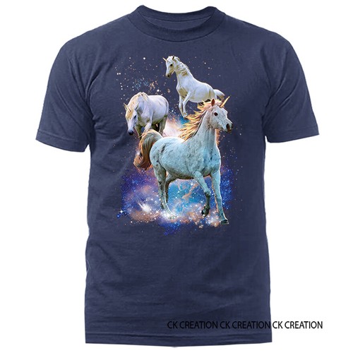Space Unicorns Animal Pet Funny Joke Humor Humorous Graphic Novelty T-shirt - Picture 10 of 15