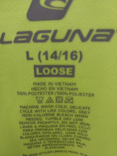 LAGUNA BOYS SWIM SHIRT SIZE 14-16 NWT - Picture 3 of 4