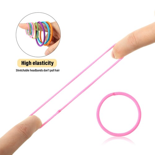 600 Pcs No-Metal Hair Ties for Women Bulk Seamless Thick Ponytail Holders Hai... - Picture 3 of 6