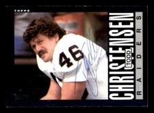 1985 Topps Football #287 Todd Christensen Signed Autograph (no COA)
