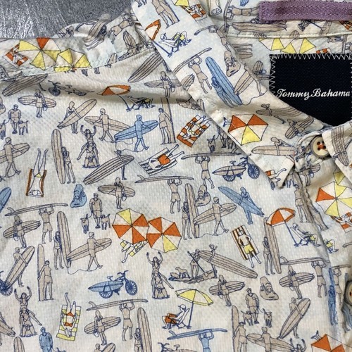 Tommy Bahamas Shirt Men’s XXL Color Beach Canoe Relax Casual Cotton - Picture 4 of 8