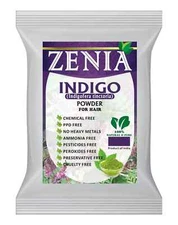 Zenia Natural Pure Indigo Powder (Indigofera Tinctoria) Hair/Beard Dye Color